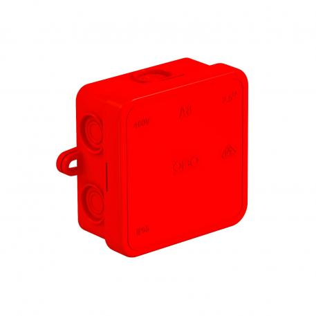 Caixa de derivação A 8 65x65x32 | 7 | IP55 | 7 entradas para cabos com diâmetro de 5-14 mm | vermelho