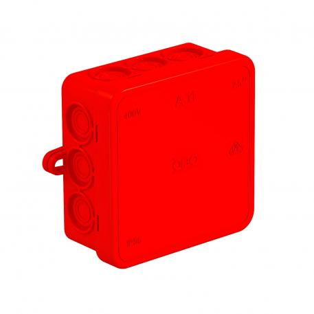 Caixa de derivação A 11 75x75x35 | 12 | IP55 | 12 entradas para cabos com diâmetro de 5-14 mm | vermelho