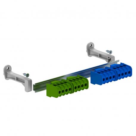 Conjunto de réguas de bornes com bornes roscados para SDB 09