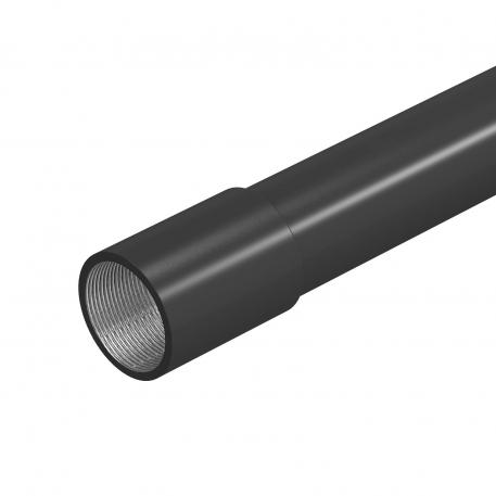 Tubo metálico pintado a preto, com rosca 20 | 3000 | 1,5 | M20x1,5