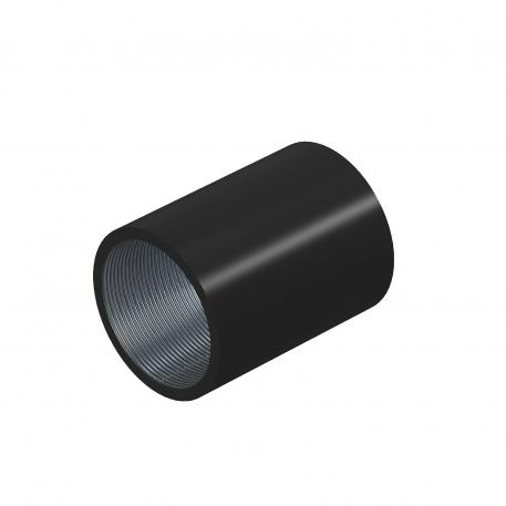 União metálica pintada a preto, com rosca 53,5 | 50 | M50x1,5