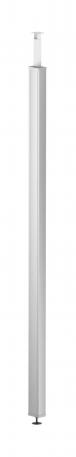 Coluna de distribuição, chapa de aço, com tampa em aço 2505 | Telescópio | Aço | branco puro; RAL 9010 | 