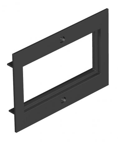 Espelho Telitank T4B, abertura de instalação Modul 45® preto; RAL 9011